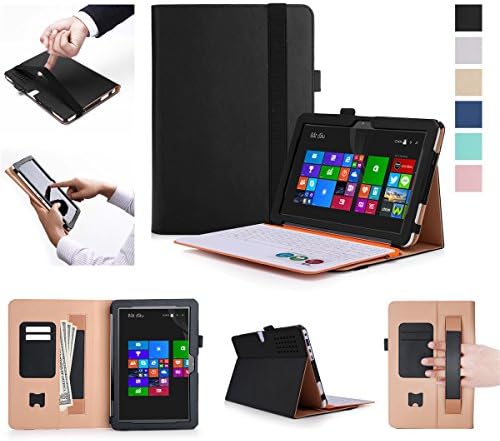 BasicStock Asus Transformer Mini T102HA Case, Phone Case Slim Durable Protective Case Bumper Flip Cover-Black