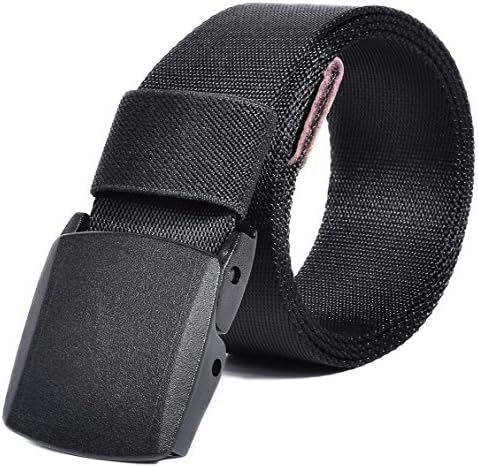 VEASTI Mens Canvas Web Belt Breathable Military Tactical Men Military Style Fully Adjustable with Black Plastic Buckle