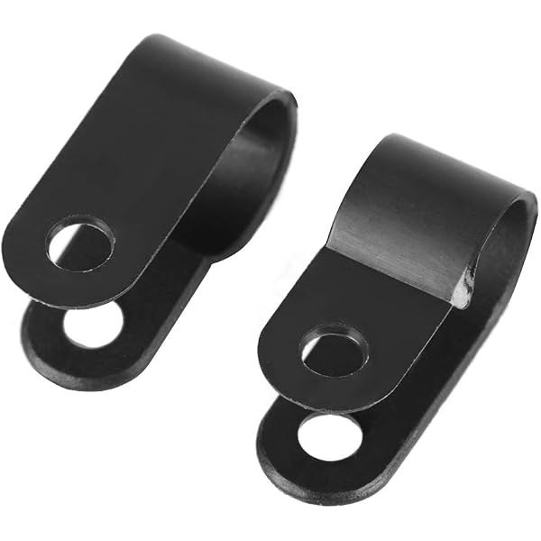 Uxcell 30-Pack R-Type Nylon Cable Clamps - 5mm Wire Organizer Clips For Cord Management (Black) - View #6