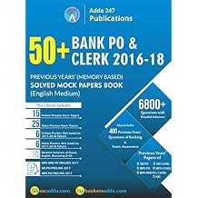 50+ Bank PO and Clerk 2016-18 Previous Years' Memory Based Papers (English Printed Edition)