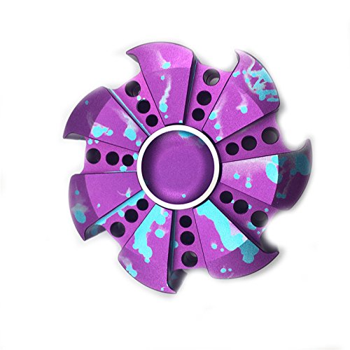 EDC Fidget Spinner Cool Rotary Wheel Shaped Hand Spinner Fidget Killing Time Toys, Great Gift for Children and Adults (Purple) EDC Fidget Spinner Cool Rotary Wheel Shaped Hand Spinner Fidget Killing Time Toys, Great Gift for Children and Adults (Purple)