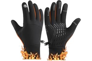 Victoper Gants Vélo Hiver Homme, Chauds, Imperméables et Coupe-Vent avec Fonction Tactile et Paume Antidérapante, Idéals pour Cyclisme, Course, Randonnée et Activités Extérieures en Hiver