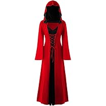 Vintage heksenjurk, Halloween vampierkostuum voor dames, grote maten