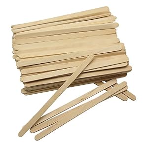 SelfTek 100Pcs Wooden Wax Applicator Spatulas Sticks Hair Removal Stick