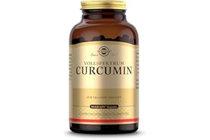 ‎SOLGAR SOLGAR® Vollspektrum-Curcumin | 40mg Curcumin pro Kapsel | Patentiertes Verfahren für eine bis zu 185-fach höhere Bioverfügbarkeit | 100% natürlicher Ursprung | 90 Weichkapseln für 3 Monate