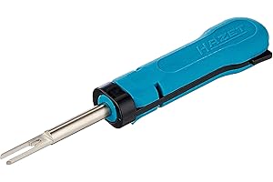 Outil de déverrouillage HAZET 4672-12 I contacts à fiches plates avec deux languettes d'arrêt/largeur de contact 4,8 mm I pour les pannes dues à de mauvaises connexions'.