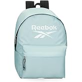 Reebok Boston, mochila escolar, mochila negro y azul fabricada en poli&eacute;ster, Tirantes anchos, ergon&oacute;micos y acolchados, vario