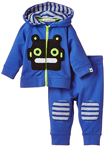 Billybandit Baby Boys Printed Hooded Long sleeve Tracksuit -  Blue - 6 Months