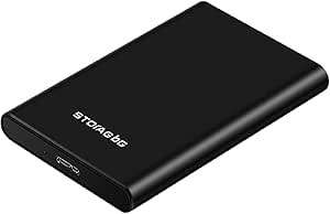 Yagerty Disque Dur Portable Externe, Être Applicable Externe Ultra Rapide Portable et Grande capacité pour Ordinateurs Portables de Bureau, 500GB Noir USB3.1 Super Vitesse