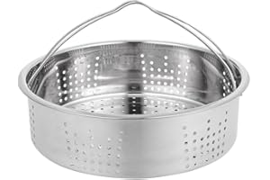 ‎DOITOOL DOITOOL 1 Piece Stainless Steel Steamer Insert for Cooking Pots, Multi-Function Steamer with Handle, 20 cm Inner Diameter Nozzle Insert for Vegetables, Fish and More