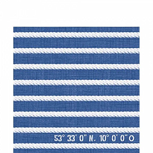 Preisvergleich Produktbild DUNI Zelltuch Serviette Santorini, 33x33cm, 1 / 4Falz