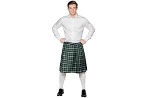 Boland - Schottenrock Mr Tartan, knielanger Kilt, Einheitsgröße, Wickelrock, Karneval, Verkleidung, Themenparty, Mottoparty