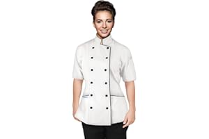 Chef Apparel Short Sleeves Women's Ladies Chef's Coat Jackets