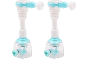 WANGCL Extensor de grifo ajustable de 12,5 cm, extensor de grifo azul para fregadero de cocina con 2 tipos de descarga de agua giratorios, se adapta a boquillas redondas de 15 a 23 mm de diámetro