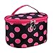 Tonsee Fashion Women Portable Cosmetic Retro Dot Pattern Beauty Makeup Hand Case Bag