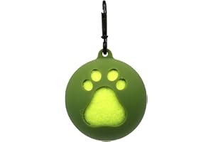 BFLKY Standard Tennis Ball Holder With Carabiner Pet Ball Cover Holder For Training Walking Tennis Play
