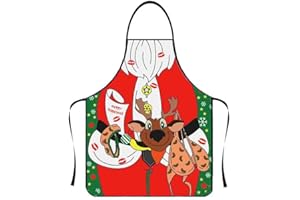 Anzhee 1-2 Stücke lustiges Oktoberfest Weihnachten Schürze kreative Kochschürze Küchenschürze Grillschürze Lustige Motiv Sexy Schürze für Männer Damen Freund Bierfest Party Lustige Schürze Geschenk
