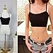 Women's Tank Top Spaghetti Strap Bandeau Sleevless Back Lace Butterfly Design One Size Black