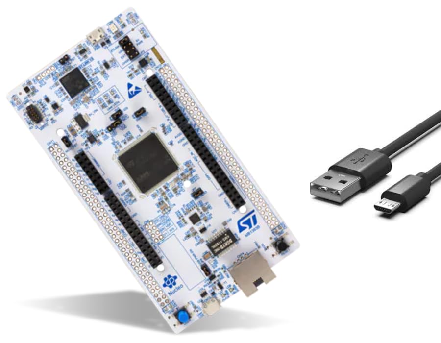 STMICROELECTRONICS NUCLEO-H755ZI-Q Development Board, Nucleo-144, STM32H755ZIT6, 32bit, ARM Cortex-M7F with USB Cable