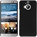 Produktbild PhoneNatic Case kompatibel mit HTC One M9 Plus - Hülle schwarz gummiert Hard-case + 2 Schutzfolien