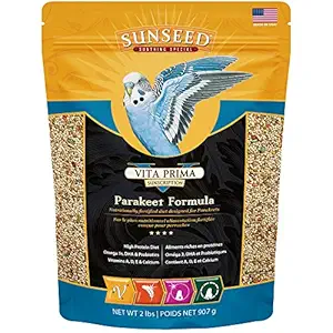 Sunseed 36040 Vita Prima Sunscription Parakeet Food - High-Variety Formula - 2 LBS