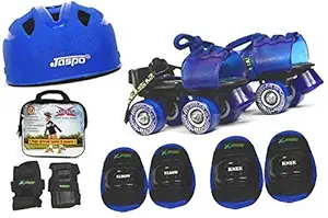 Jaspo Kids Delite Pro Junior Skates Combo (Skates+Helmet+Knee+Elbow+Wrist) Suitable for Age Upto 5 Years