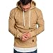 Produktbild LANSKIRT Herren Shirt Unisex Pullover Street Windbreaker Sweatshirt Weihnachten Langarm Top Herbst Fun Hoodie Männer Hoodie Jcopinn Unterhemd Noos Hoodie Cartoon Sweatshirt (M, Khaki)