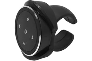 POFET Pilot na kierownicę Pilot zdalnego sterowania Bluetooth Bluetooth 4.0 Zdalna migawka Sterowanie odtwarzaniem muzyki Wsparcie dla asystentów głosowych Kompatybilny z iOS i Androidem