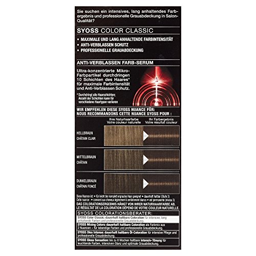 Syoss Coloration Stufe 3, 4-1 Mittelbraun, 115 ml - 2