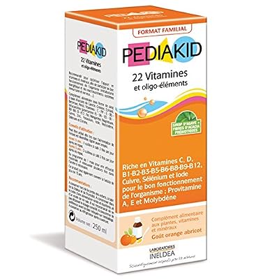 Pediakid 22 Vitamines Et Oligo-Éléments Format Familial 250 ml