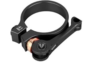 VGEBY Bike Seatpost Clamp, 41mm CNC Aluminum Alloy Bike Seat Tube Clip(black) for Cycling