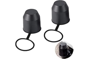 SHPUJUN 2 Pièces Cache Boule Attelage Voiture,Protection Boule Attelage,Boule Attelage pour Universel Remorque Voiture,Protection Boule Attelage Voiture,Cache Boule Attelage Voiture pour Boule