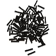 100pcs Dupont Jumper Wire Cable Housing Shell Connector 1P Pin Head 2.54mm - Black Plastic (Pack of 100)