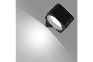 Immver Wall Lights, 2000mAh Rechargeable Battery Operated, with Warm/Natural/Cool White Light & 3 Brightness Dimmable, 360° Rotatable Reading Light, for Living Room, Bedside Lamp, Corridor, Stairs
