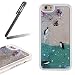 Produktbild iPhone SE Hülle,Ukayfe Schutzhülle iPhone 5S Hülle Transparent Hardcase,3D Kreative Liquid Fließen Flüssig Bling Hülle Hart PC Hüllen Case für iPhone 5G 5S;Blume Delphin Dolphin Pinguin Penguin Tier Dynamisch Treibsand Wasser Bling Glitter Glitzer Glanz Sparkle Clear Hart Plastik Tasche Kristall Case Handytasche Rückseite Hülle Schale Etui für iPhone SE & iPhone 5/5S (Delphin)