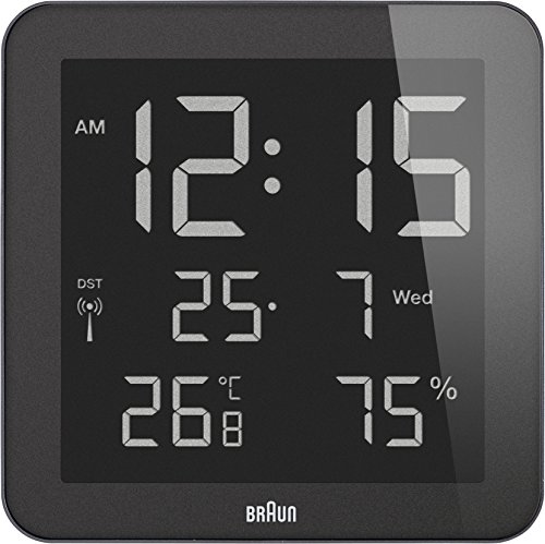 Braun – Digitale Funkwanduhr BNC014-RC, schwarz - 2