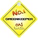 No.1 Greenkeeper on Board Novelty Car Sign New Job / Promotion / Novelty Gift / Present
