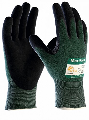 5er Pack MaxiFlex Cut Schnittschutz-Handschuhe, Schnittschutzklasse 3, Arbeitshandschuhe, Größe:9 (L)