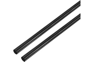 M METERXITY 2-Pack Carbon Fiber Rods, 100mm Length 5mm Dia Carbon Fiber Solid Matte Pole for RC Airplane/DIY Craft/Quadcopter Arm/Scale Model Kite Wing Tube [3.94 x 0.2IN]