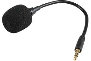 Fuitke Microphone for Turtle Beach Headset, Replacement Mic 3.5mm Boom Detachable Microphone Game Mic Compatible with Headset On PS4 PS5 Xbox One PC for Any Wireless Headset