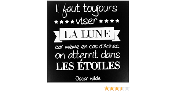 Promobo Tableau Toile Cadre Citation Oscar Wilde La Lune Dans Les Etoiles Noir 25 X 25cm Amazon Fr Cuisine Et Maison Promobo Tableau Toile Cadre Citation Oscar Wilde La Lune Dans Les Etoiles Noir 25 X 25cm Amazon Fr Cuisine Et Maison