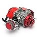 Produktbild Big Bore 6 Tuning Motor Pocketbike Motor Dirtbike Rot + 15 / 19 mm Vergaser Sport + Tuning Luftfilter Dirtbike Motor
