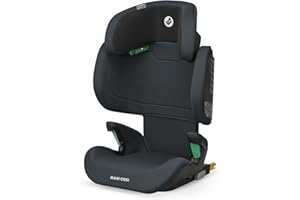 Maxi-Cosi RodiFix M i-Size, Kindersitz mit hohem Rücken, 3,5–12 Jahre, 100–150 cm, ISOFIX-Kindersitz, G-CELL Seitenaufprallschutz, verstellbare Höhe, schnelles und einfaches Anschnallen, Basic Grey