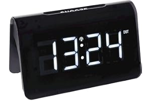 TFA Dostmann ICON digital radioväckarklocka, 60.2543.02, radiorör, plast, svart, (L) 132 x (B) 64 x (H) 80 mm