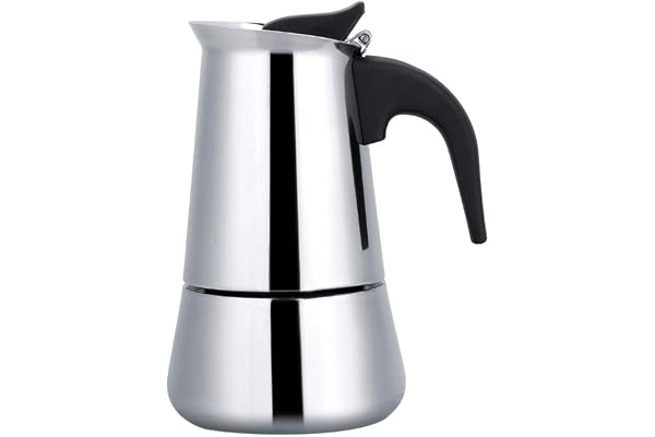 Greensen Espressobryggare induktion, kaffekokare rostfritt stål, mockakanna, espressokaffebryggare, camping, kaffekokare, läm
