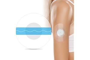 MAYLOVE Freestyle Libre Pflaster,55 Stück Wasserfeste & Atmungsaktiv Aufkleber,Haut-freundlich & Fixierpflaster für Libre 1 2 & 3 Sensor,14 Tage Transparente Klebepflaster