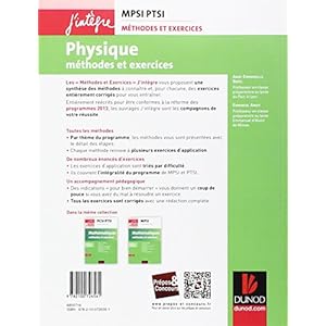 Physique MPSI-PTSI : Méthodes et exercices