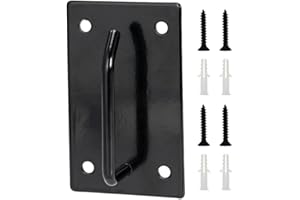 MI METTY Canine Hitch-Secure Dog Leash Parking Hook-Mounted Indoor – Outdoor Wall Hook - Tie Out for Small to Large Dogs,Perfect for Home&Business,Use Indoor-Outdoor (Black)