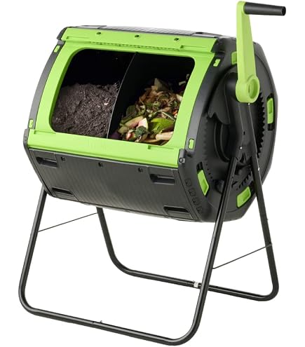 Trommel Komposter 140L UPP - 2 Kammern Für Garten & Balkon Komposter Garten Metall