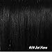 Deluxe Double Weft Remy Human Hair Clip in Extensions #1 Jet Black 8 Pieces Full Head Set 10"-22" Grade 7A Real Natural Long Straight Silky Soft, 22 inches-160g